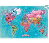 Puzzle Carte du Monde 500 Pièces en Carton