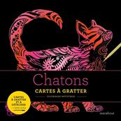 Cartes  gratter antistress chatons