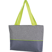Sac isotherme rectangle gris vert anis tissu chin 2 anses