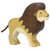 Figurine en Bois Dcor le Lion Debout