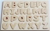 Puzzle alphabet en bois  peindre