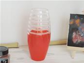 Vase Eve verre soufflé bouche coloris rouge