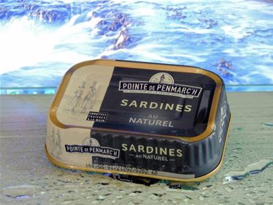 Sardines entières au naturel 135 grs