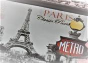 Assiette en Verre Décor Classic Paris