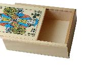 Boîte En Bois Vide Pour Jeu De 54 Cartes