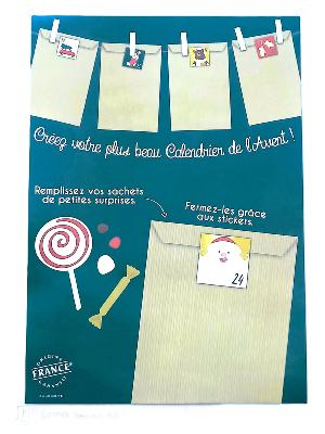 Calendrier de l'Avent 24 Sachets A Personnaliser