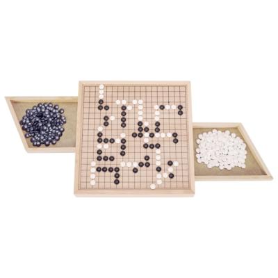 Jeu de Go en Bois avec 2 Tiroirs