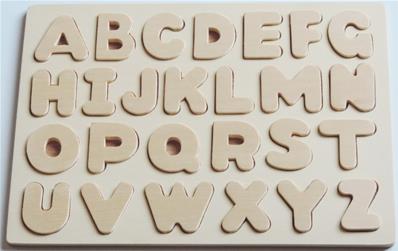 Puzzle alphabet en bois à peindre