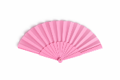 Eventail Pliable A La Main Coloris Rose Vif