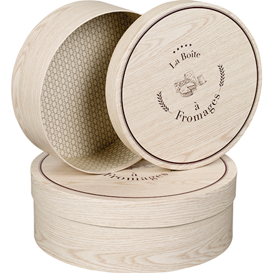 Coffret rond carton la boîte à fromages