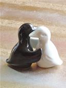 Salière poivrière porcelaine duo canard Blanc & Noir