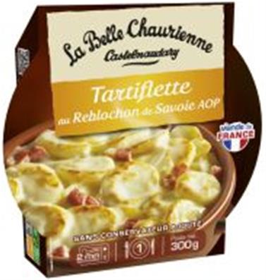 Plat cuisiné tartiflette au Reblochon de Savoie AOP