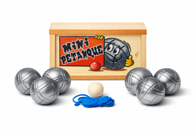 Jeu 6 Mini Boules Pétanque Acier