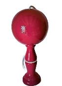 Bilboquet en Bois Laqué et Vernis Rose