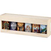 Caisse en Bois de Pin 6 Canettes 33 Cl 