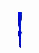 Eventail Pliable A La Main Coloris Bleu 