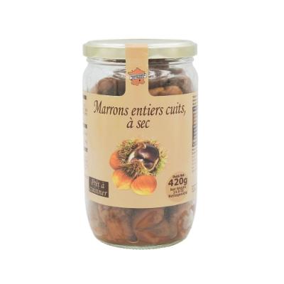 Marrons Entiers Cuits à Sec Prêt à Cuisiner