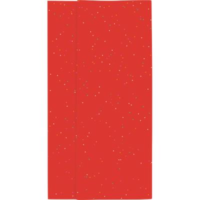 Papier de Soie Coloris Rouge Paillettes Liasse 120 Feuilles