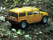 Voiture Miniature Hummer H2 Suv Jaune en Métal