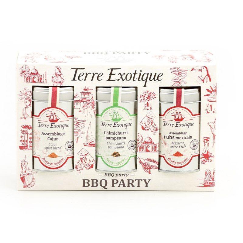 Kit de 3 pots d'épices Terre Exotique pour barbecue