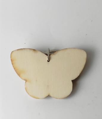 Porte-Clef Papillon en Bois à Personnaliser