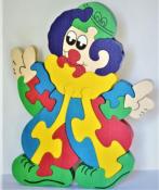 Grand Puzzle en Bois le Clown du Cirque