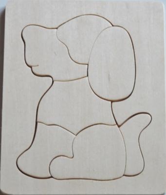 Puzzle en Bois à Décorer le Chien 7 Pièces