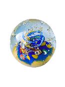 Presse-Papier Grain De Folie Jaune Et Bleu