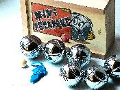 Jeu De 6 Mini Boules Pétanque Acier