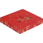 Coffret Carton Carré Calendrier De l'Avent Mosaique Festive