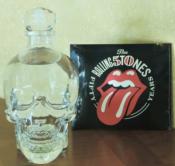 Coffret Collector Rolling Stones Vodka Bouteille Cristal Tête de Mort