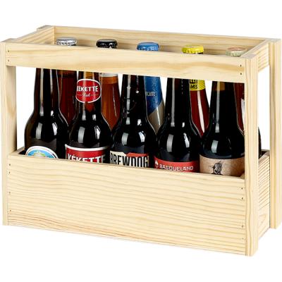 Grand Casier en Bois de Pin 10 Bières 33 Cl Long Neck