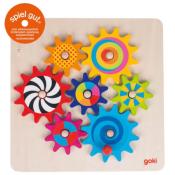 Jeu d'Engrenages en Bois 6 Pièces