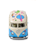 Miniature Microbus Flower-Power Volkswagen Métal 