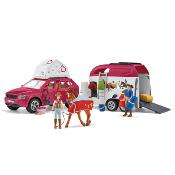 Grand Voyage Equestre en Voiture et Remorque Schleich