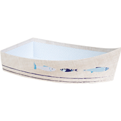 Corbeille carton forme barque dcor la Mer