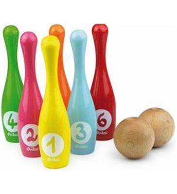 Jeu de 6 quilles de bowling 22 cm