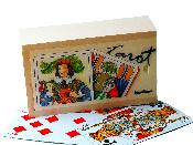 Boîte De Tarot En Bois Avec Jeu De Cartes