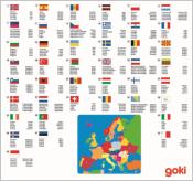 Puzzle en Bois Pays Européens 35 Pièces