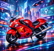 Moto Miniature Suzuki Hayabusa