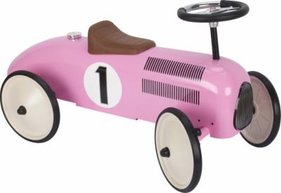 Porteur Enfant Voiture de Course Coloris Rose