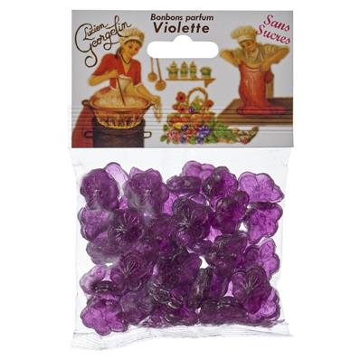 Bonbons à la violette sans sucre 115 grs