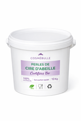 Cire D'Abeille Bio en Pastilles Seau 2.5 Kg