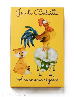 Etui Jeu De Cartes La Bataille Animaux Rigolos