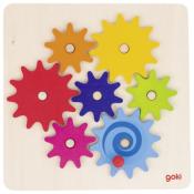 Jeu d'Engrenages en Bois 8 Pièces