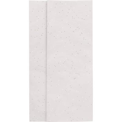 Papier de Soie Blanc à Paillettes Liasse 120 Feuilles