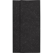 Papier de Soie Coloris Noir Paillettes Liasse 120 Feuilles