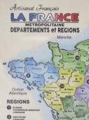 Puzzle Carte de France Métropolitaine Départements et Régions