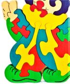 Grand Puzzle en Bois le Clown du Cirque
