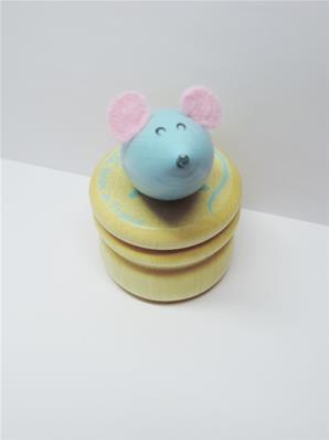 Boîte à dents de lait souris bleue 4.4 cm